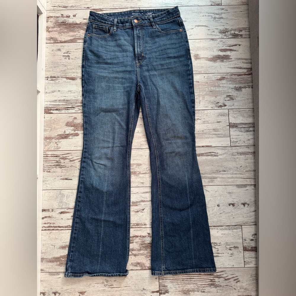 Old Navy Women's Flare Jeans - Dark Blue